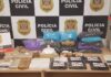 Trio é preso com drogas em quarto de motel em Cedral