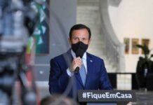 Doria testa positivo para a Covid pela segunda vez