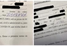 Moradores escrevem raças de cachorro em termo de vacinação contra Covid: ‘Brincadeira de mau gosto’, diz gerente de imunização