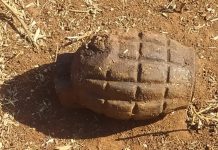 Pescadores encontram granada do século XX às margens do Rio Turvo