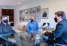 Nilton Santiago e Valdecir Lio se reúnem com deputado Baleia Rossi