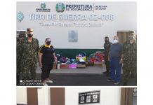 Lions Clube e Tiro de Guerra entregam macarrão