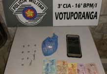 Polícia Militar prende suspeito de tráfico de drogas em Votuporanga