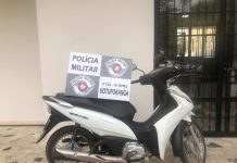 Polícia Militar recupera motocicleta furtada e apreende criminoso de 14 anos