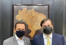 Doria anuncia Rodrigo Maia como secretário de Projetos e Ações Estratégicas do governo de SP