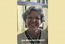 Falece Ana Marta Leva Rapassi, aos 75 anos