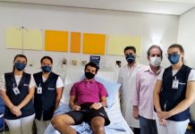 Jovem recebe alta após 85 dias internado na Santa Casa