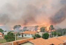 Queimada de grandes proporções gera transtornos para moradores de Santo Antônio do Aracanguá