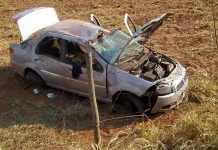 Acidente em vicinal entre Meridiano e Valentim Gentil deixa dois feridos