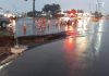 Chuva danifica cruzamento e atrapalha trânsito em Votuporanga