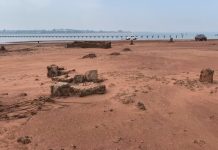 Seca no Rio Paraná revela ruínas de cidade do interior de SP submersa desde a década de 70