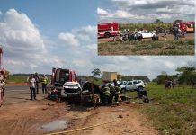 Acidente entre carro e picape deixa feridos em rodovia de Penápolis