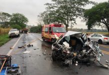 Homem morre em acidente entre carro e caminhão em rodovia de Olímpia