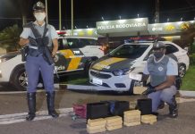 Casal de bolivianos é preso pelo TOR com tijolos de cocaína