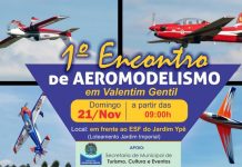 1º Encontro de Aeromodelismo de Valentim Gentil será realizado neste domingo