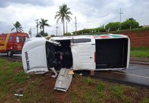 Acidente com carro de prefeitura da região deixa motorista gravemente ferido