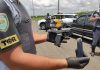 Motorista de caminhonete é preso ao ser flagrado com pistola carregada com munições em rodovia de Glicério