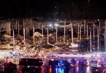 Tornado atinge sudeste dos EUA; governador do Kentucky fala em pelo menos 50 mortos