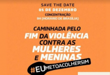Caminhada pelo fim da violência contra as mulheres e meninas