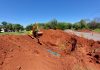 Saev realiza obra emergencial em trecho de emissário na Vicinal Ângelo Comar