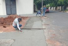 Prefeitura constrói canaletas no Parque das Nações