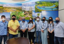 Superintendente da Saev Ambiental recepciona equipe do Saae Ambiental de Santa Fé do Sul