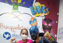 “Capitão América” visita Pediatria da Santa Casa