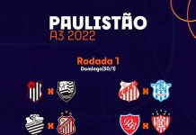 Federação divulga tabela da Série A3 do Campeonato Paulista de 2022