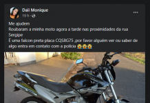 Apelo: jovem procura por motocicleta furtada no centro de Votuporanga