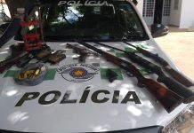 Homem é preso com armas de uso restrito e munições em Magda