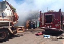 Incêndio atinge barracão em Pereira Barreto