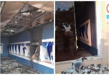 Caixa eletrônico pega fogo em agência bancária e mobiliza bombeiros em Rio Preto