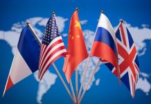 China, Rússia, Reino Unido, França e EUA firmam declaração antinuclear