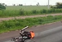 Motociclista morre após bater de frente com caminhão em rodovia na região