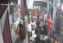Câmera de segurança flagra assalto em supermercado de Votuporanga
