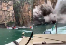 Cânion se desprende, atinge lanchas e deixa 6 mortos em Capitólio (MG)