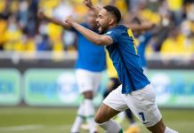 Em jogo com quatro participações do VAR, Brasil e Equador empatam