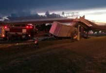 Motorista de Votuporanga morre após bater caminhão em pilar de passarela na Rodovia Washington Luís