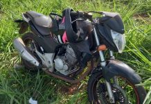 Motociclista morre em acidente na Vicinal Alcides Augusto Ávila em distrito de Rio Preto