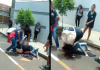 Alunas trocam chutes e socos durante briga em frente de escola em Potirendaba; vídeo