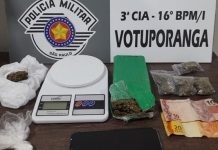 Após brigar com a esposa, homem é preso por tráfico de drogas em Votuporanga