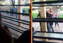 Pai que invadiu escola para ‘tirar satisfação’ com adolescente é solto em audiência de custódia