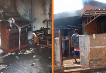 Incêndio atinge casa em bairro de Olímpia