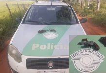 Polícia Ambiental prende homem com revólver em estrada rural de Votuporanga