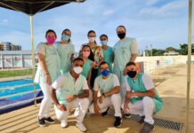 Alunos de Fisioterapia da UNIFEV prestam atendimento gratuito em competição de natação