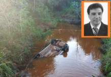 Delegado da Polícia Civil é encontrado morto dentro de carro que caiu em córrego na região