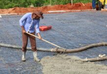 Areninhas Esportivas começam a receber concretagem