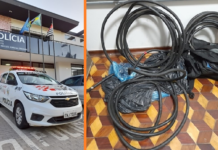 Dupla é presa após furtar fios de cobre de depósito em Votuporanga