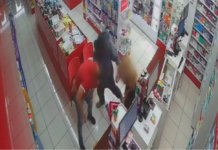 Câmera de segurança flagra assalto em farmácia popular de Ilha Solteira