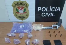 GOE prende integrante de facção criminosa com arma e drogas em Araçatuba